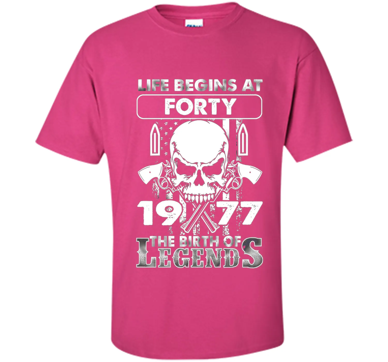 40th Birthday Gifts 1977 The Birth Of Legends T-Shirt shirt