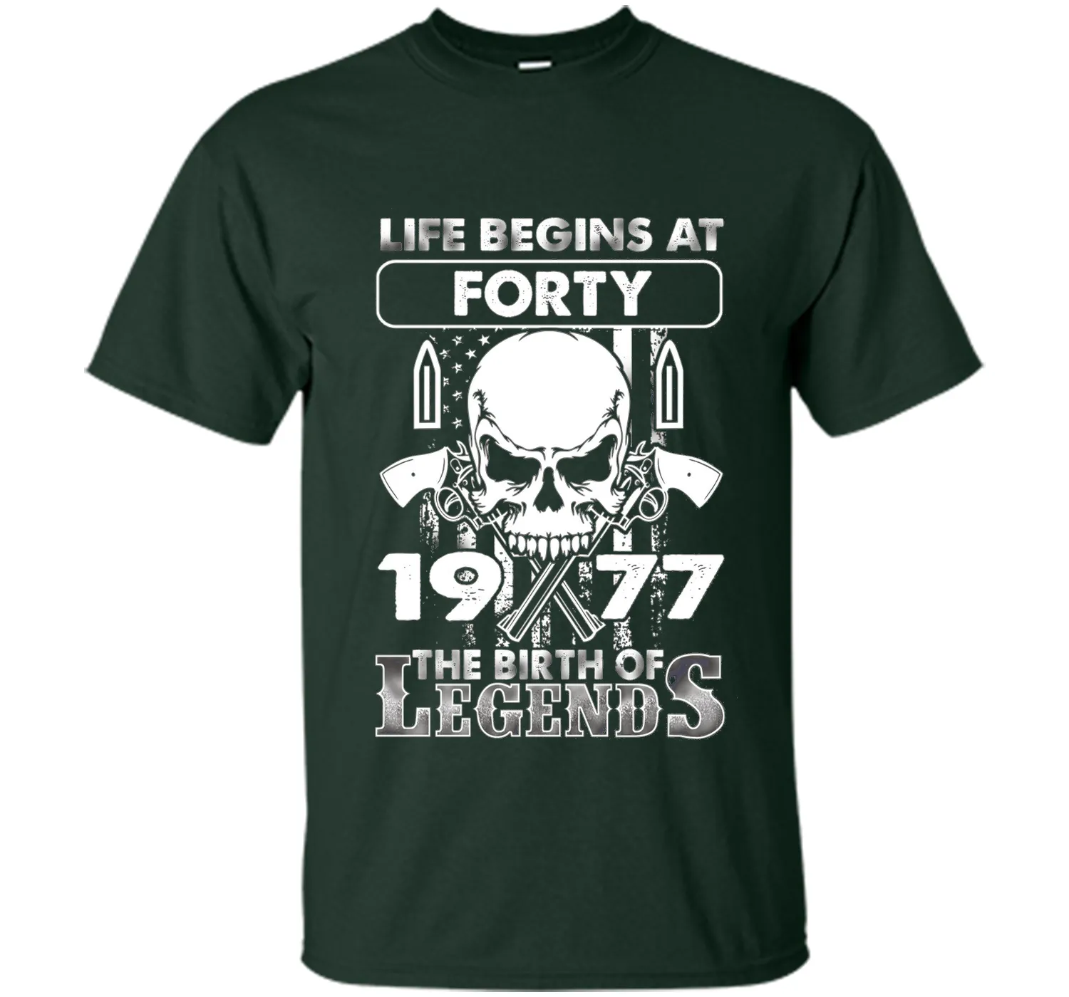40th Birthday Gifts 1977 The Birth Of Legends T-Shirt shirt