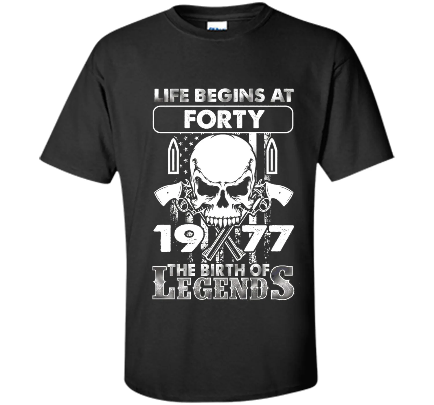 40th Birthday Gifts 1977 The Birth Of Legends T-Shirt shirt