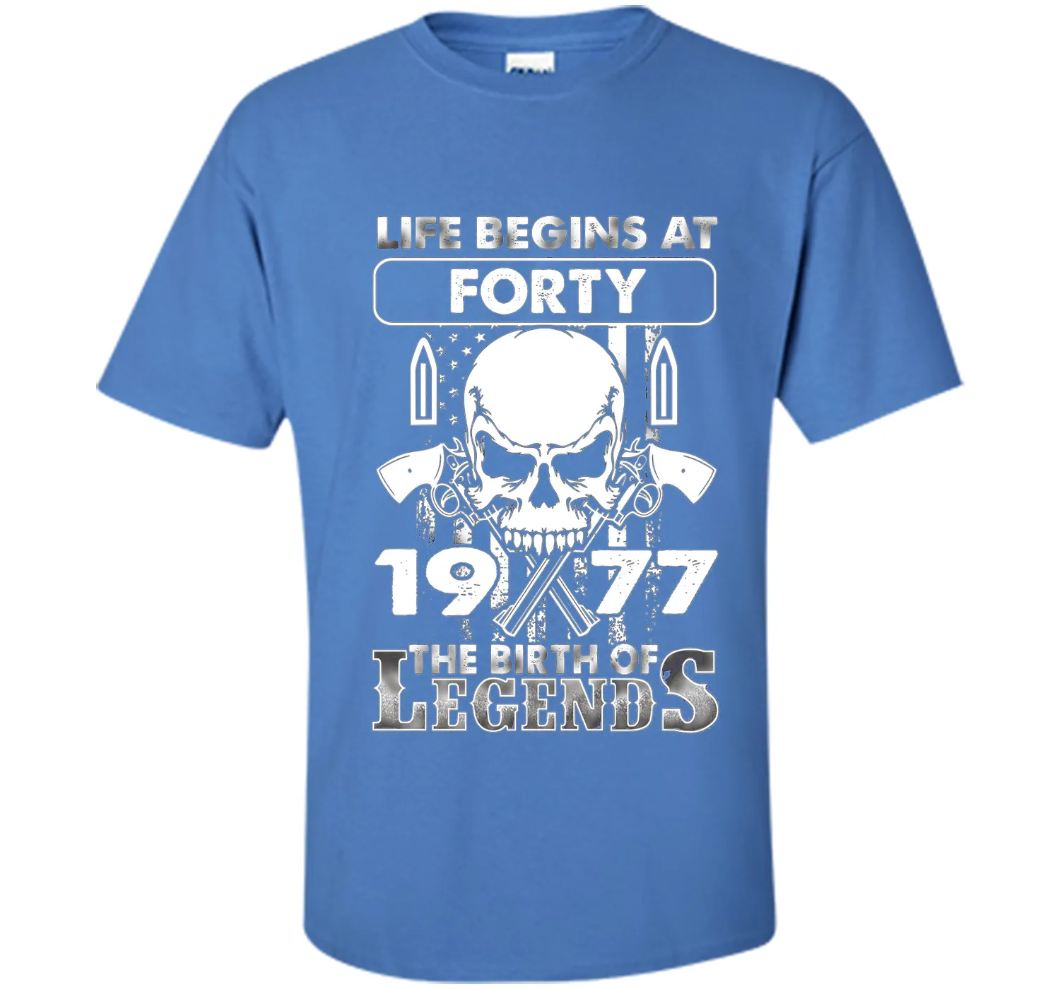 40th Birthday Gifts 1977 The Birth Of Legends T-Shirt shirt