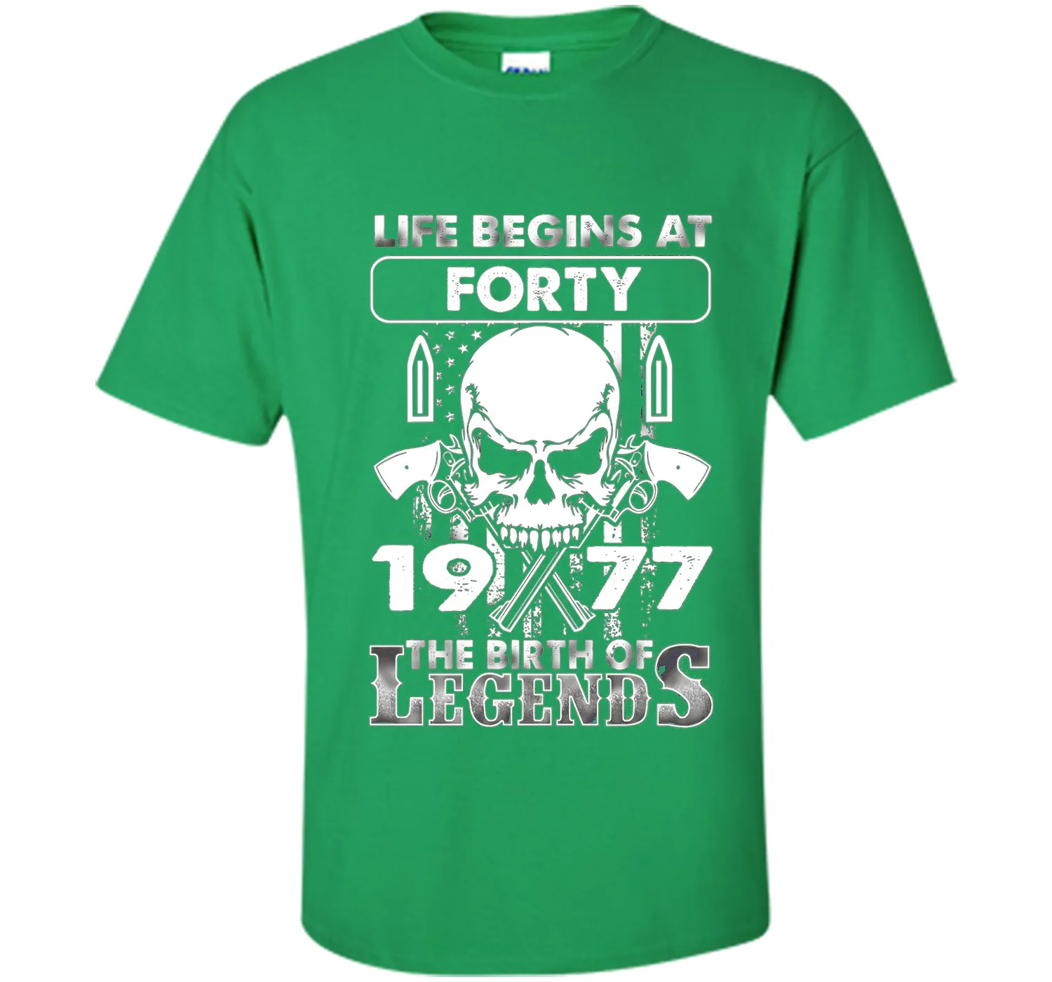 40th Birthday Gifts 1977 The Birth Of Legends T-Shirt shirt