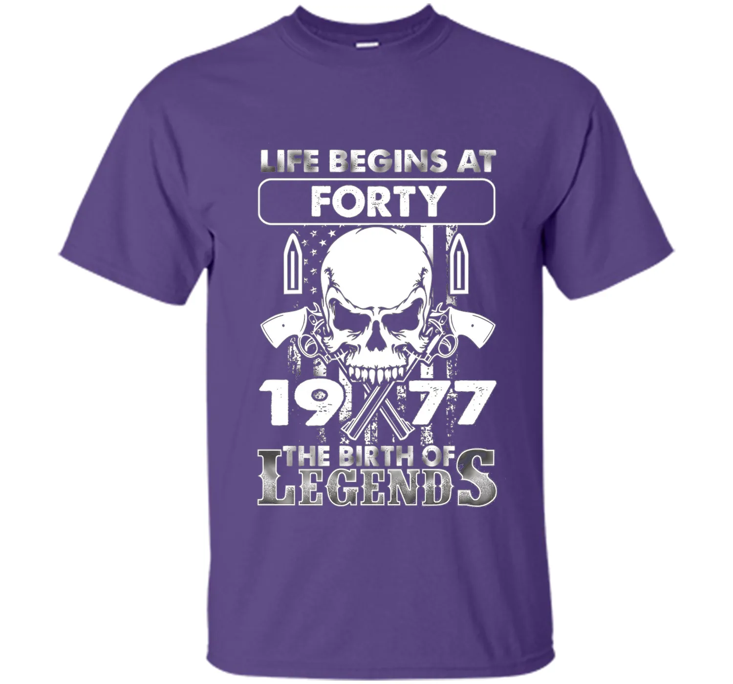 40th Birthday Gifts 1977 The Birth Of Legends T-Shirt shirt