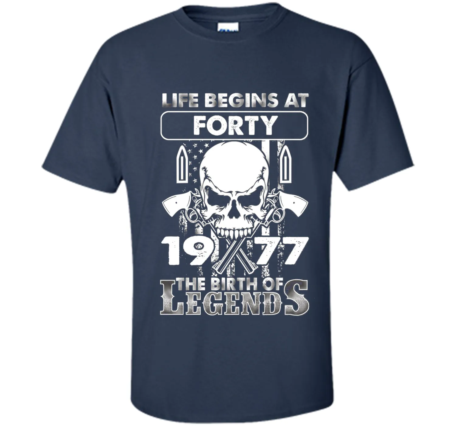 40th Birthday Gifts 1977 The Birth Of Legends T-Shirt shirt