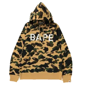 A Bathing Ape 1st Camo Bape Pullover Hoodie - Yellow Camo