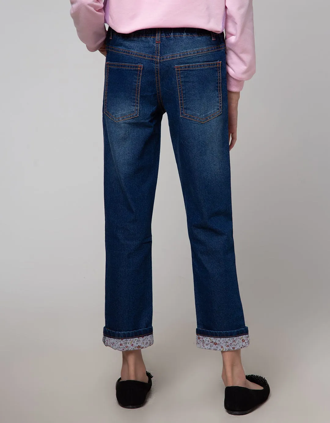 Aero Denim Long Pants Bordir Hello