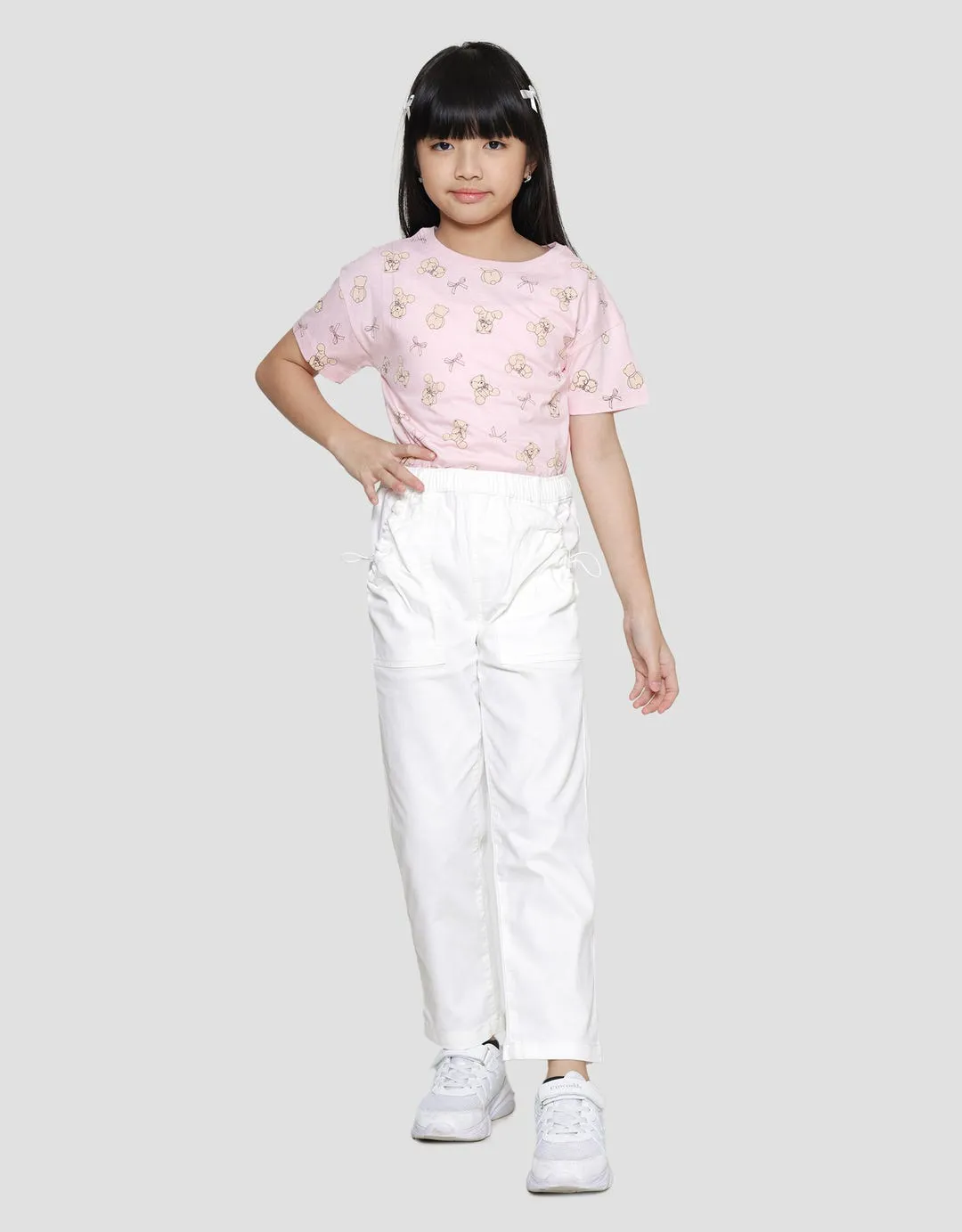 Aero Polos Pinggang Karet Celana Panjang Anak Perempuan