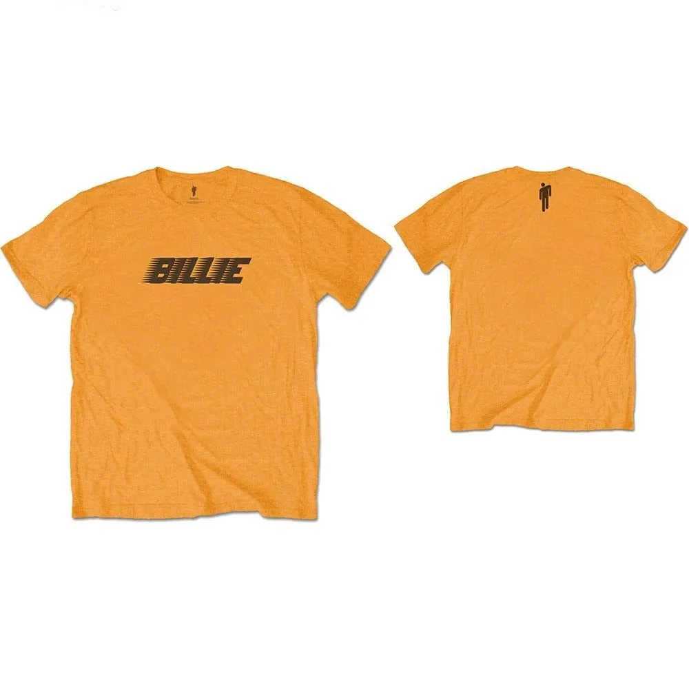 Billie Eilish Kids T-Shirt: Racer Logo & Blohsh (Back Print)