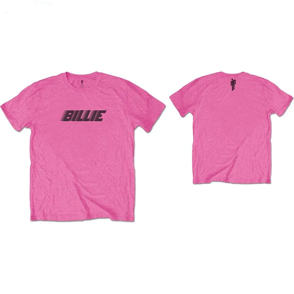 Billie Eilish Kids T-Shirt: Racer Logo & Blohsh (Back Print)
