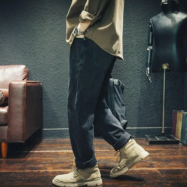 Black Straight Jeans P0012