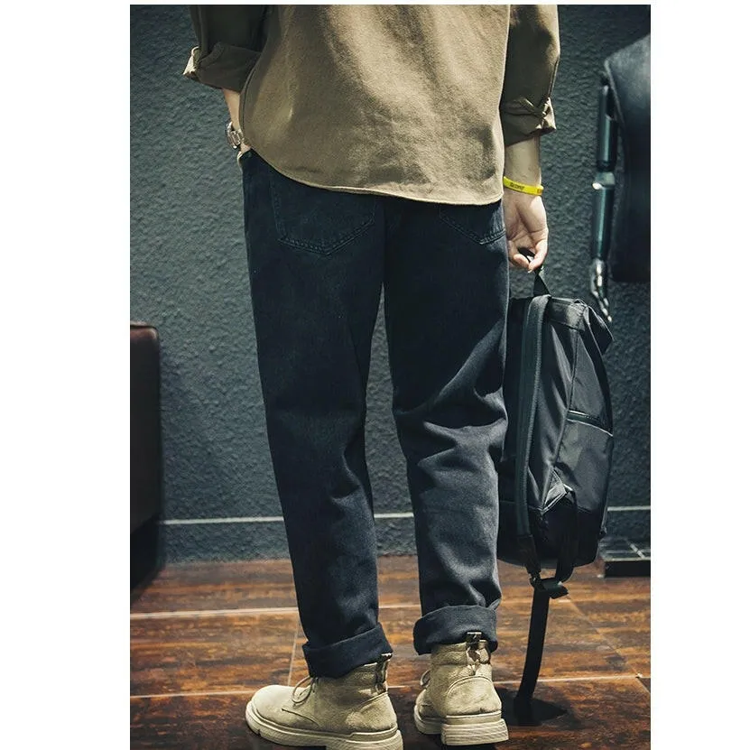 Black Straight Jeans P0012