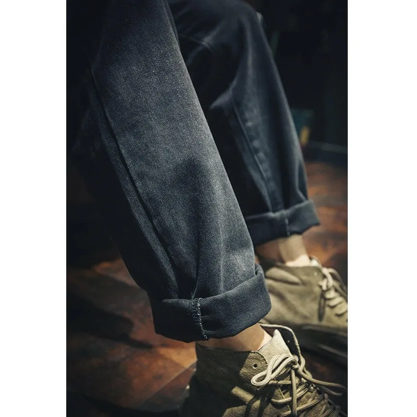 Black Straight Jeans P0012
