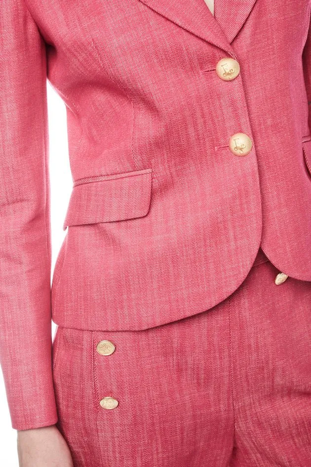 BLAZER FUCSIA DOS BOTONES ANAIS