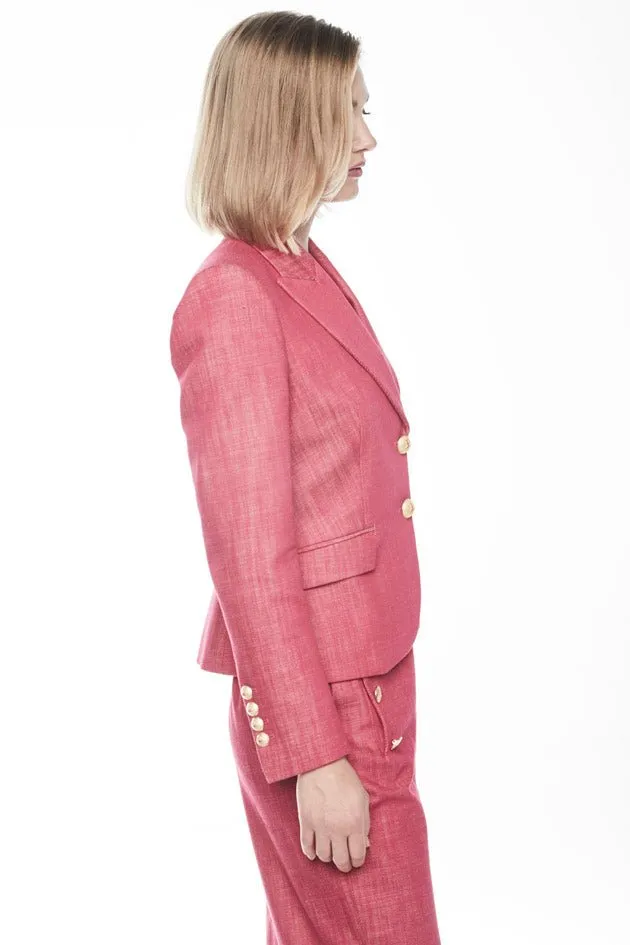 BLAZER FUCSIA DOS BOTONES ANAIS