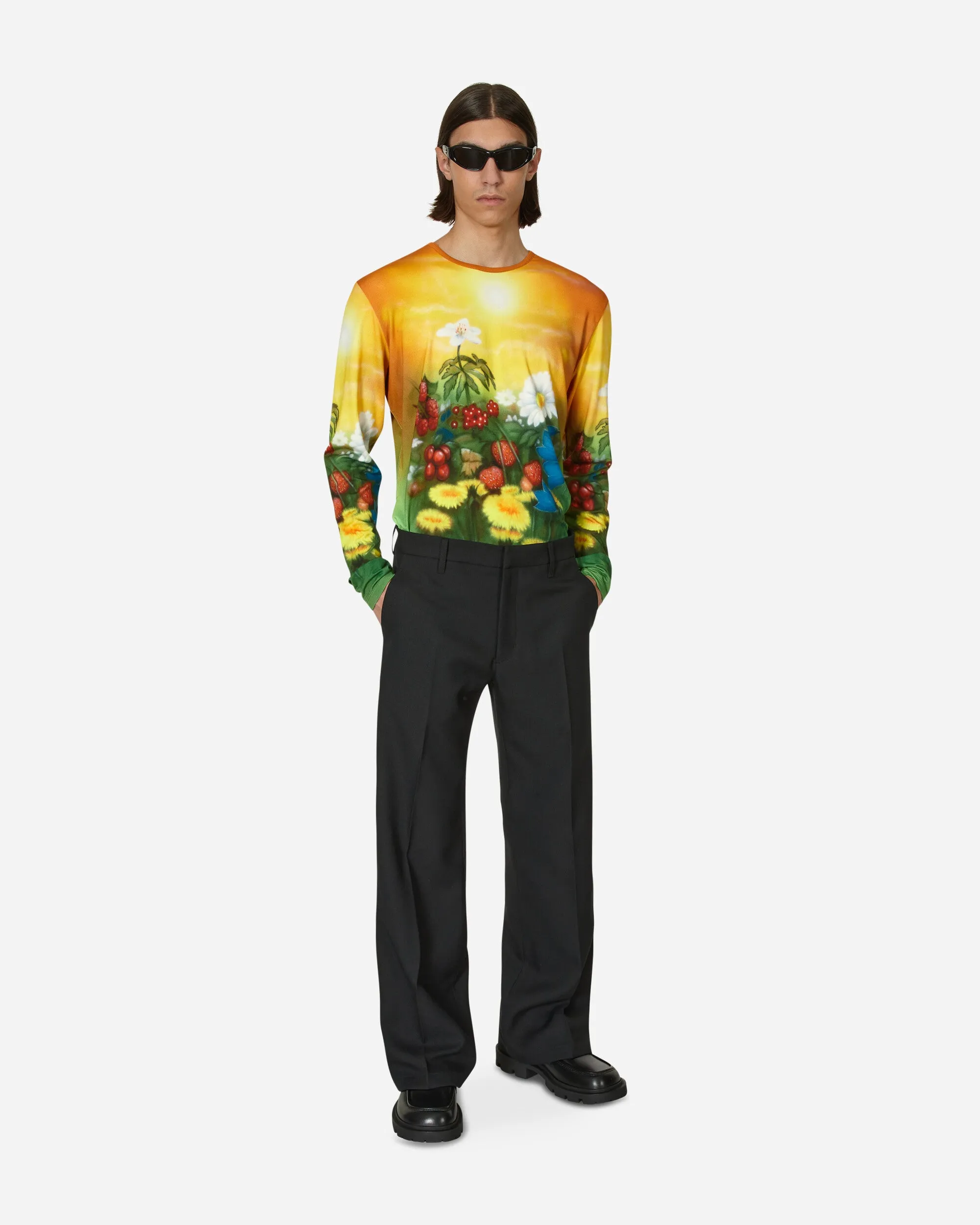 Bootcut Trousers Black