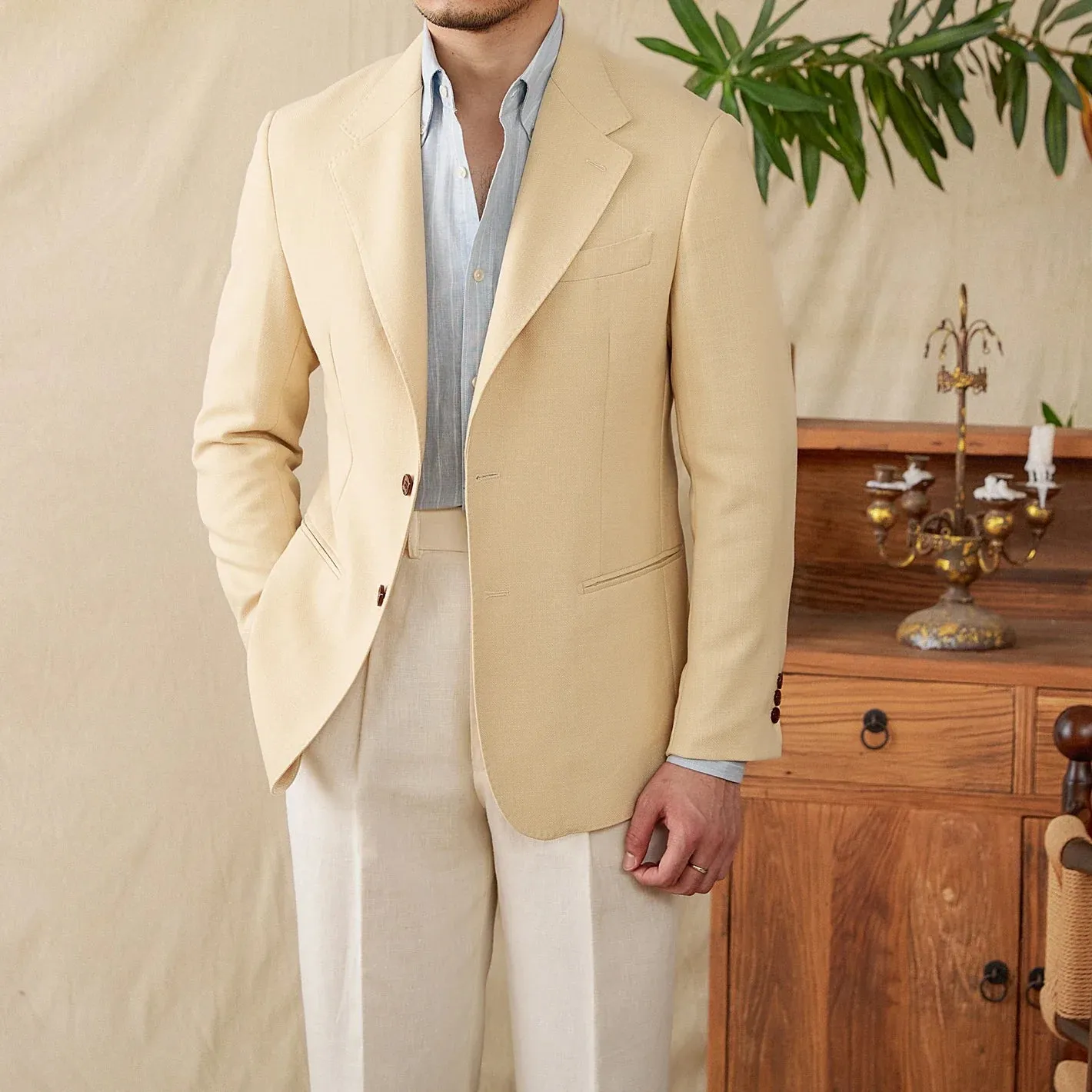 Business linen relaxation jacket