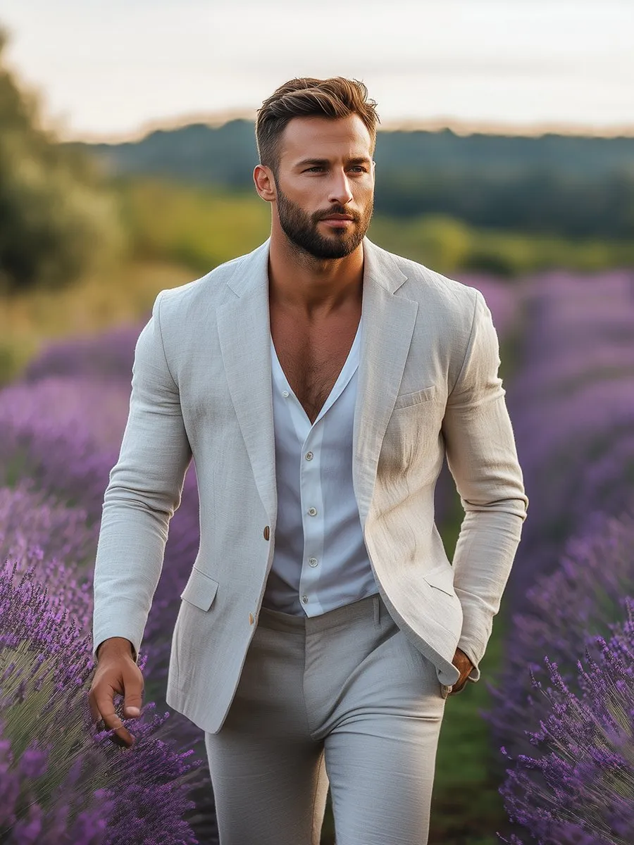 Casual Solid Color Lightweight Multi-pocket Blazer