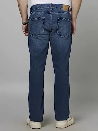 Celio Blue Knit Denim Jeans