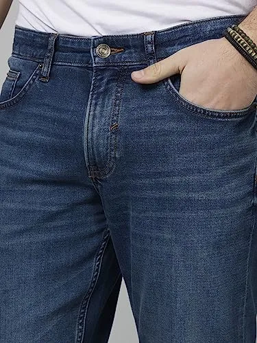Celio Blue Knit Denim Jeans