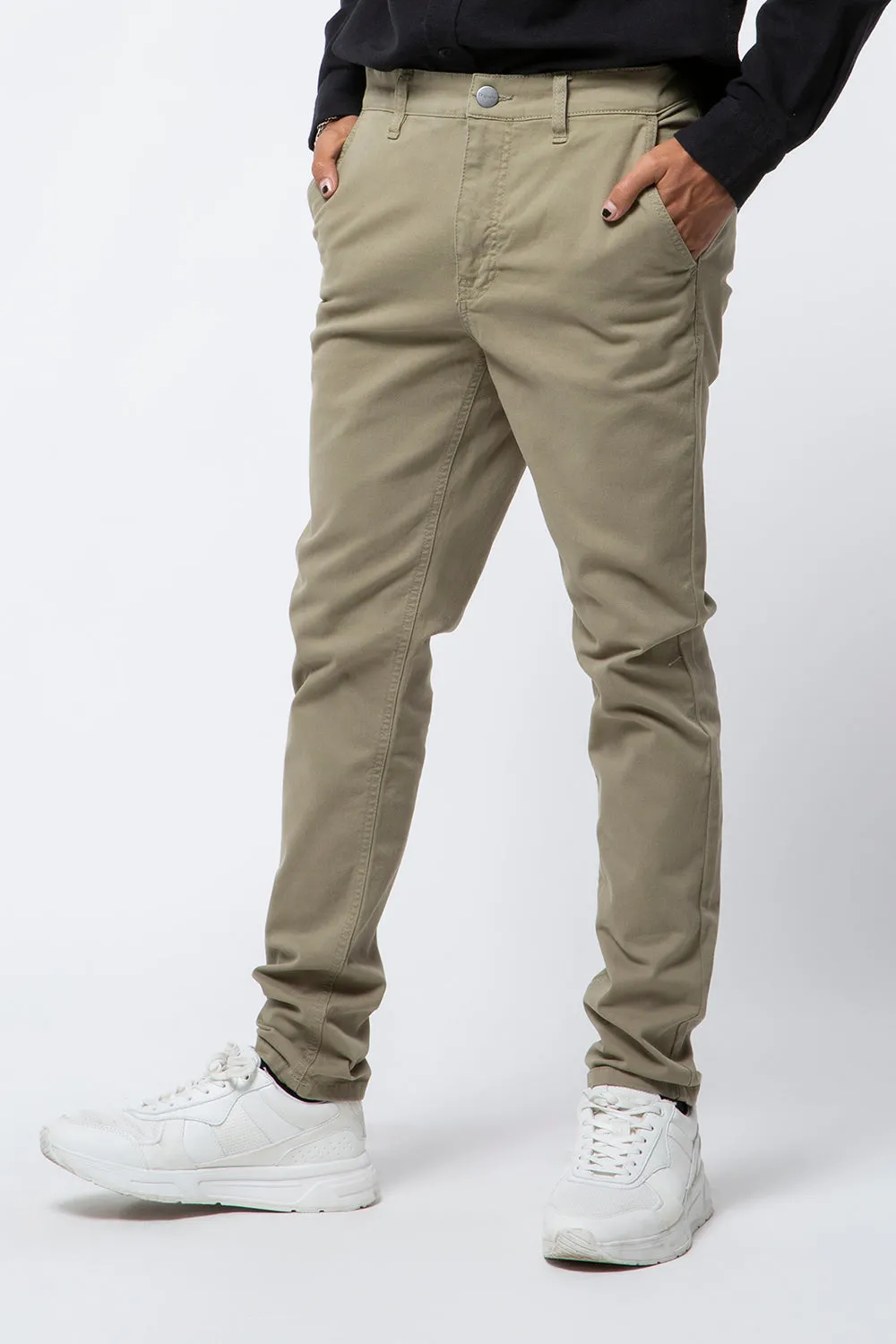 Chino Waterrepellent Fit 220 Light Green