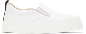 ChloÃ© White Lauren Slip-On Sneakers