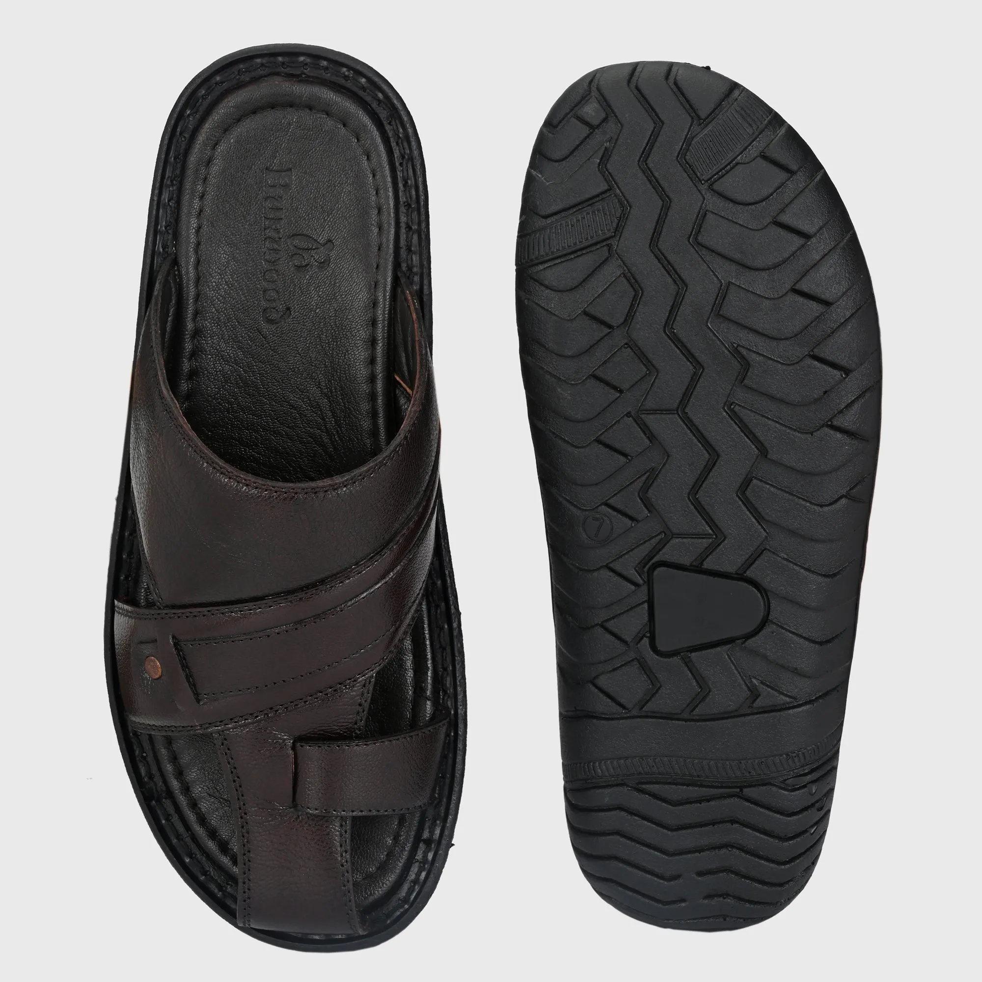 Classic Comfort Men's Premium Leather Slippers for Men's