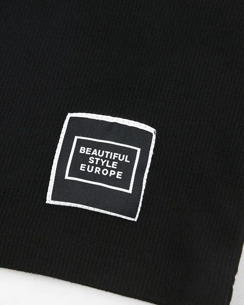 Cold Little Heart Contrast Long Sleeve Top