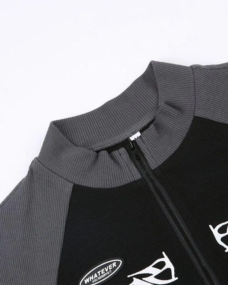 Cold Little Heart Contrast Long Sleeve Top