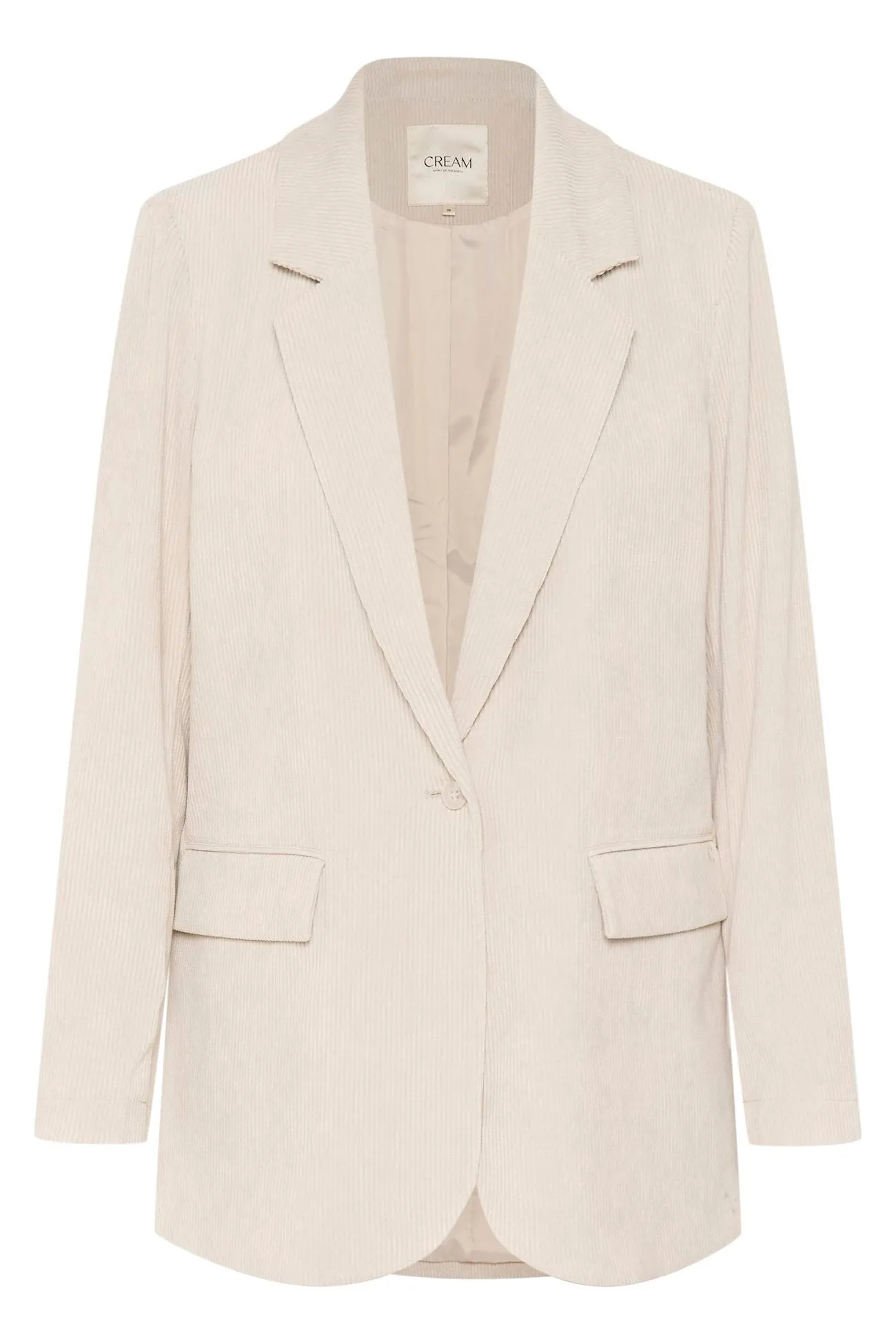 Cream Cory Blazer | Ancient Scroll