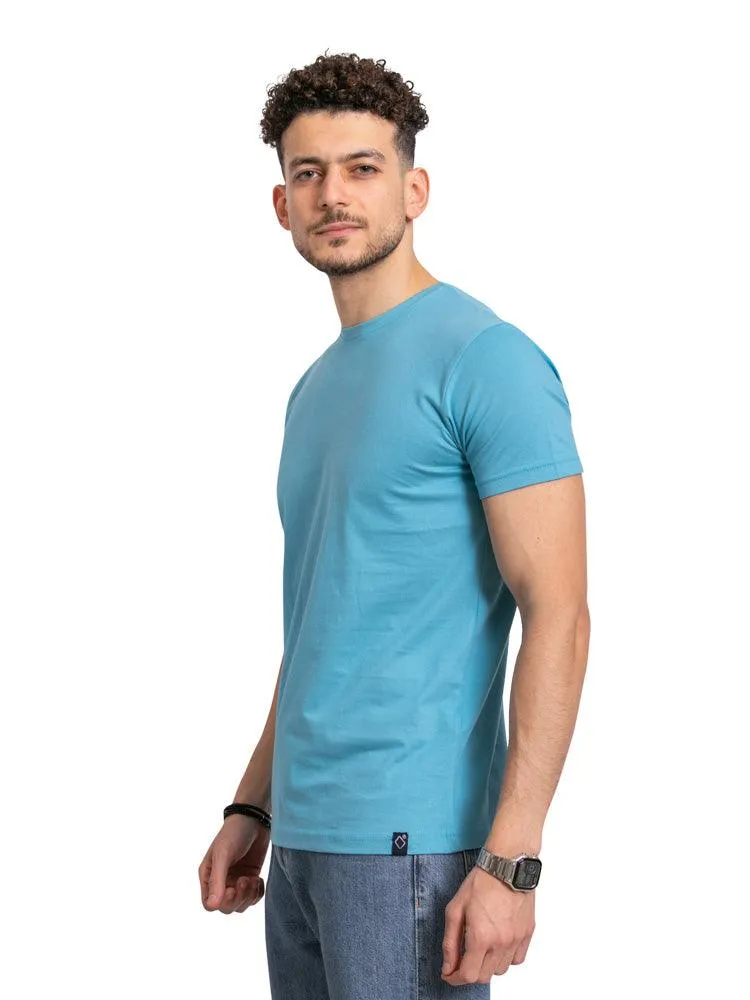 Deep Aqua Round T-Shirt