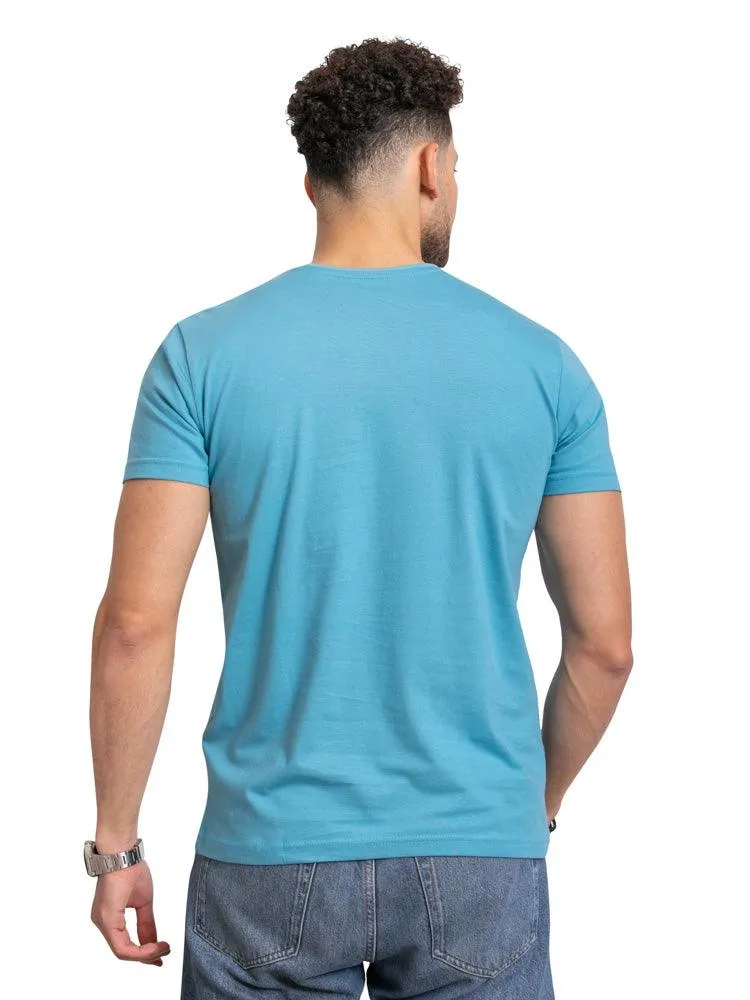 Deep Aqua Round T-Shirt