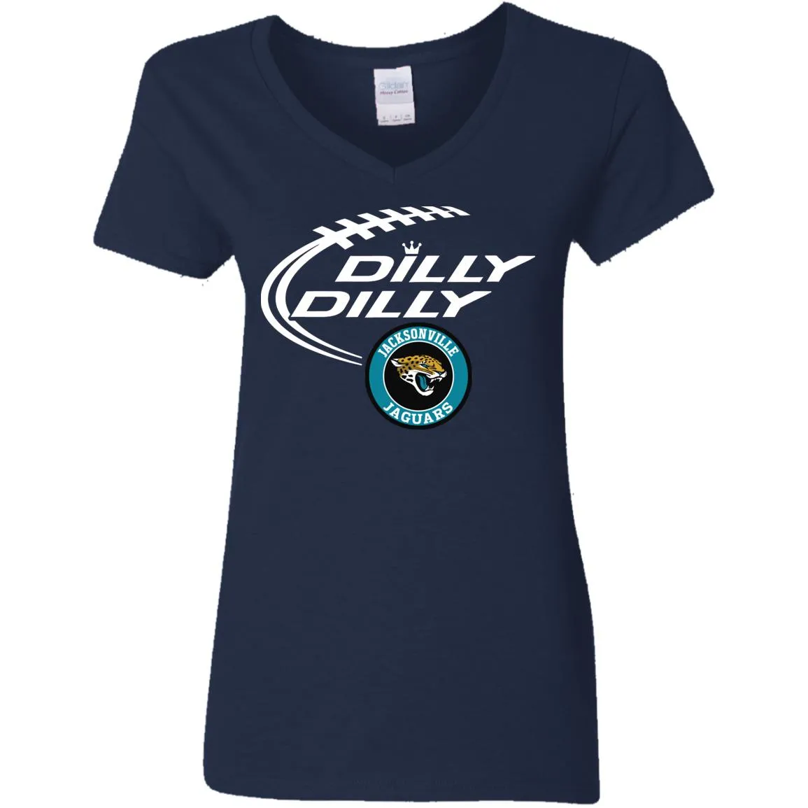 Dilly Dilly Jacksonville Jaguars Nfl Football Women V-Neck T-Shirt
