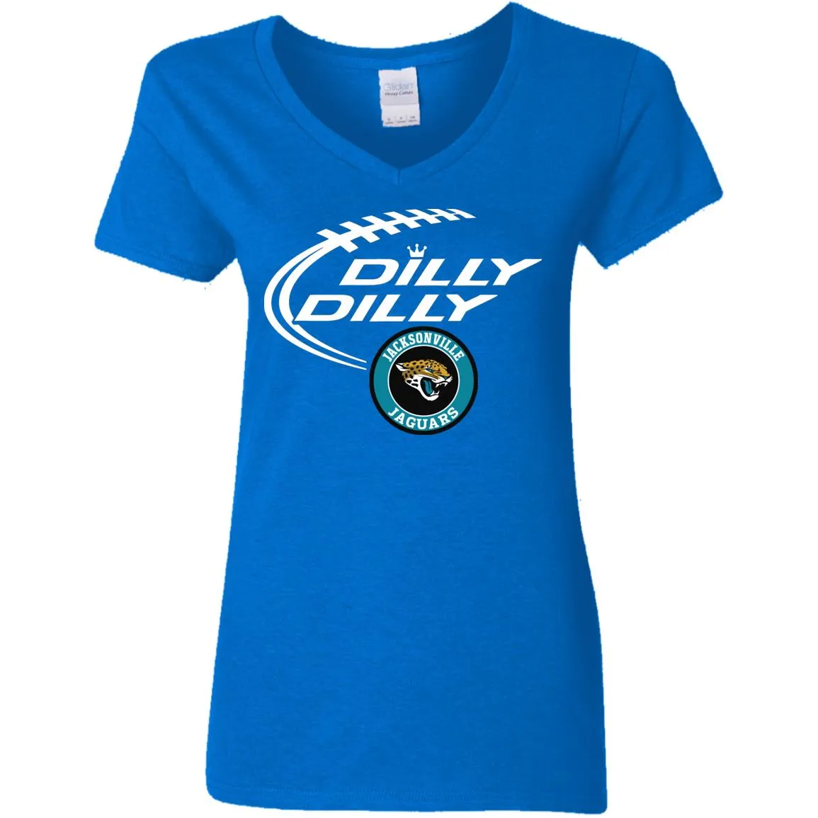 Dilly Dilly Jacksonville Jaguars Nfl Football Women V-Neck T-Shirt