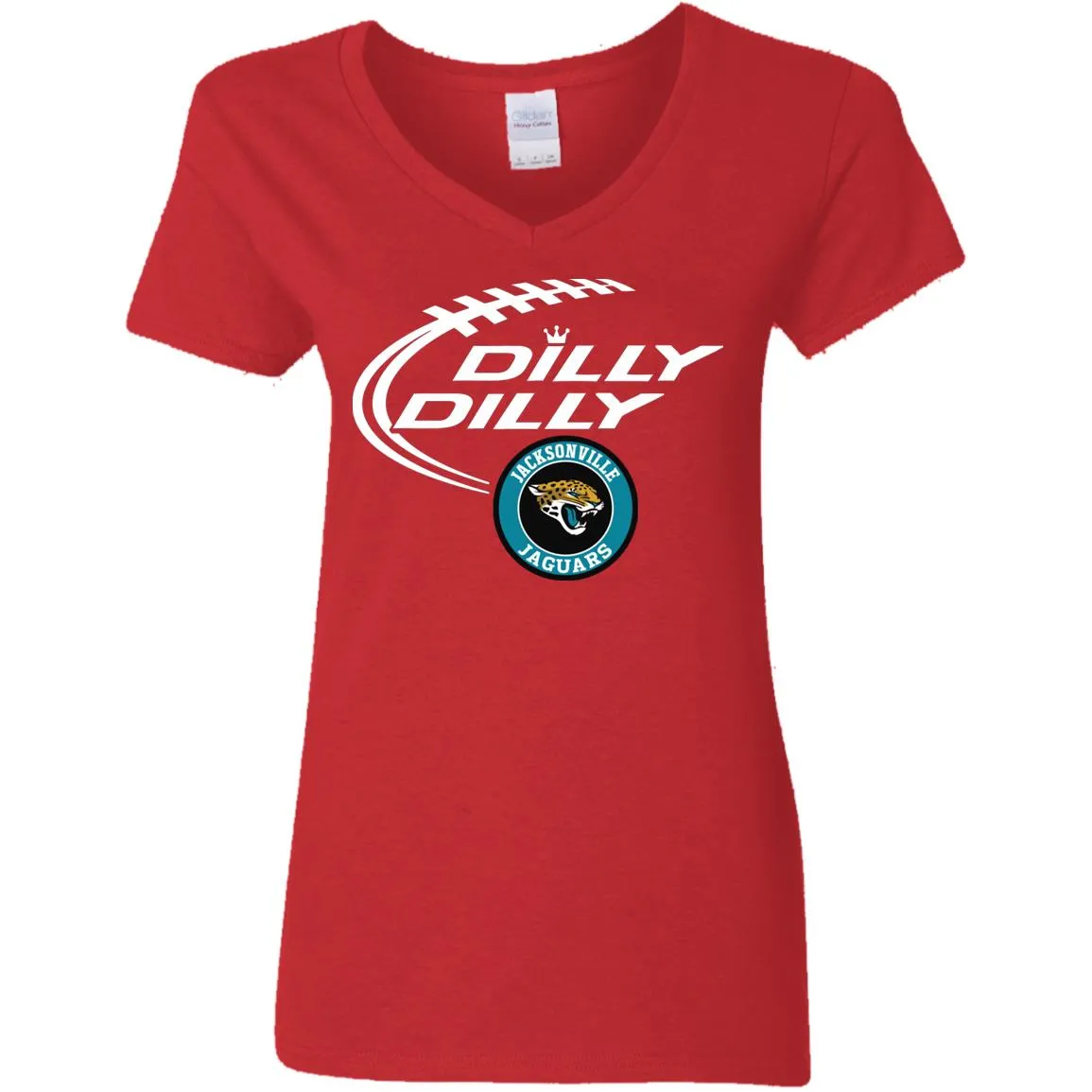 Dilly Dilly Jacksonville Jaguars Nfl Football Women V-Neck T-Shirt
