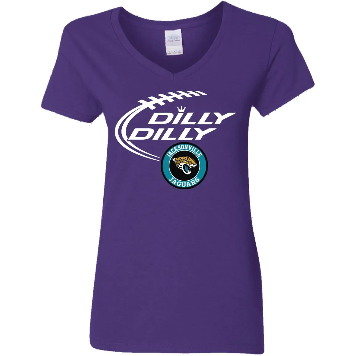 Dilly Dilly Jacksonville Jaguars Nfl Football Women V-Neck T-Shirt