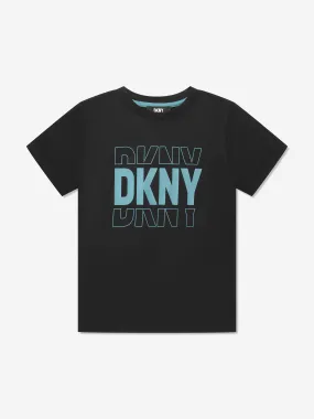 DKNY Boys Logo T-Shirt in Black
