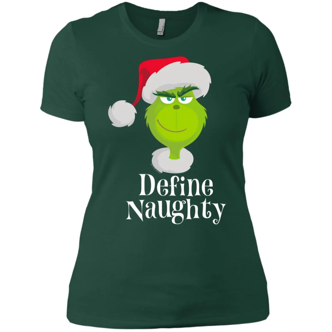 Dr. Seuss The Grinch Naughty Grinch Christmas Women T-Shirt