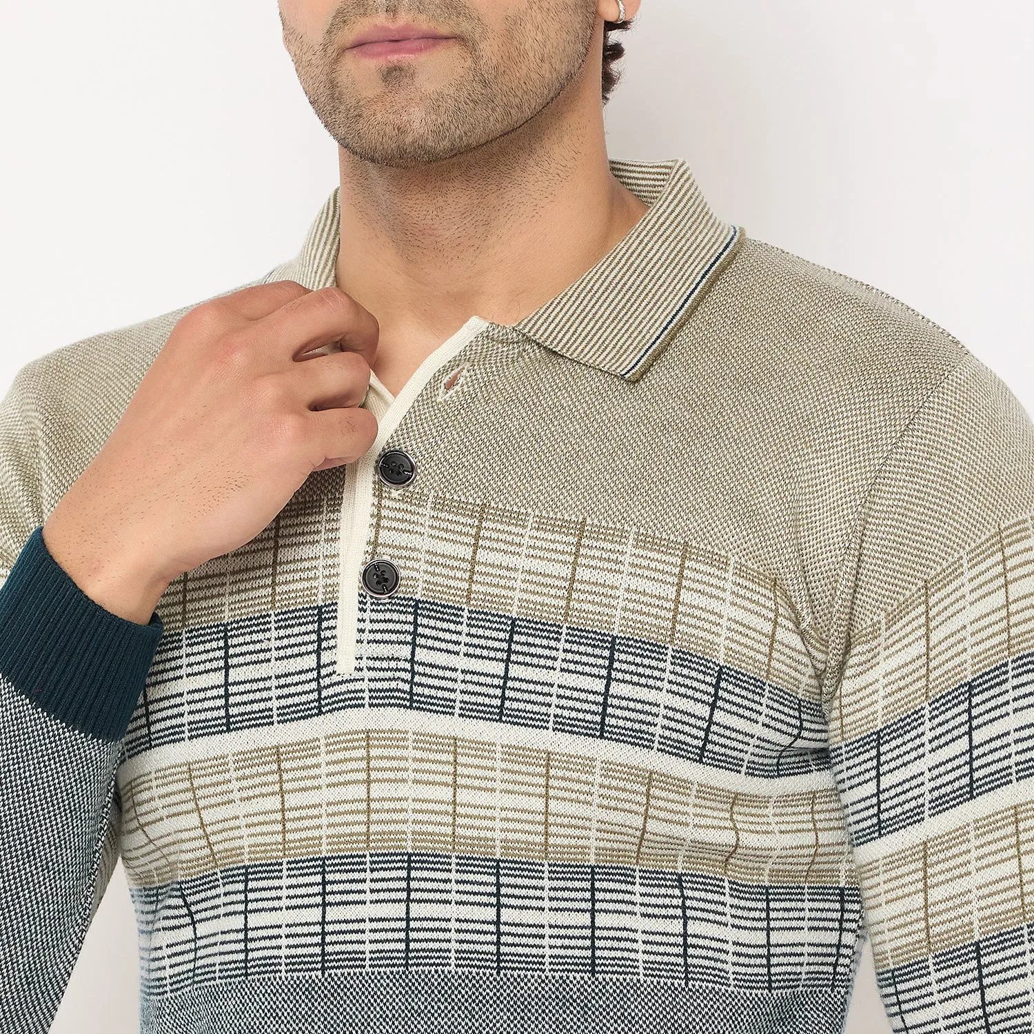 Duke Stardust Men Collared Neck Sweater (SDS2231)