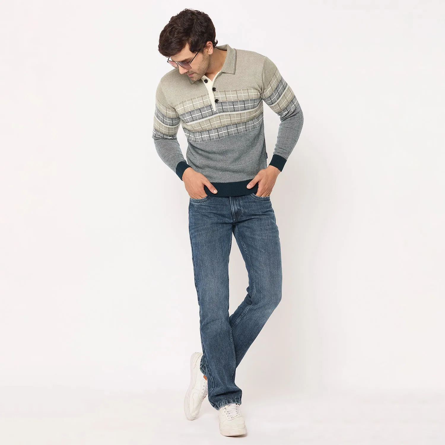 Duke Stardust Men Collared Neck Sweater (SDS2231)