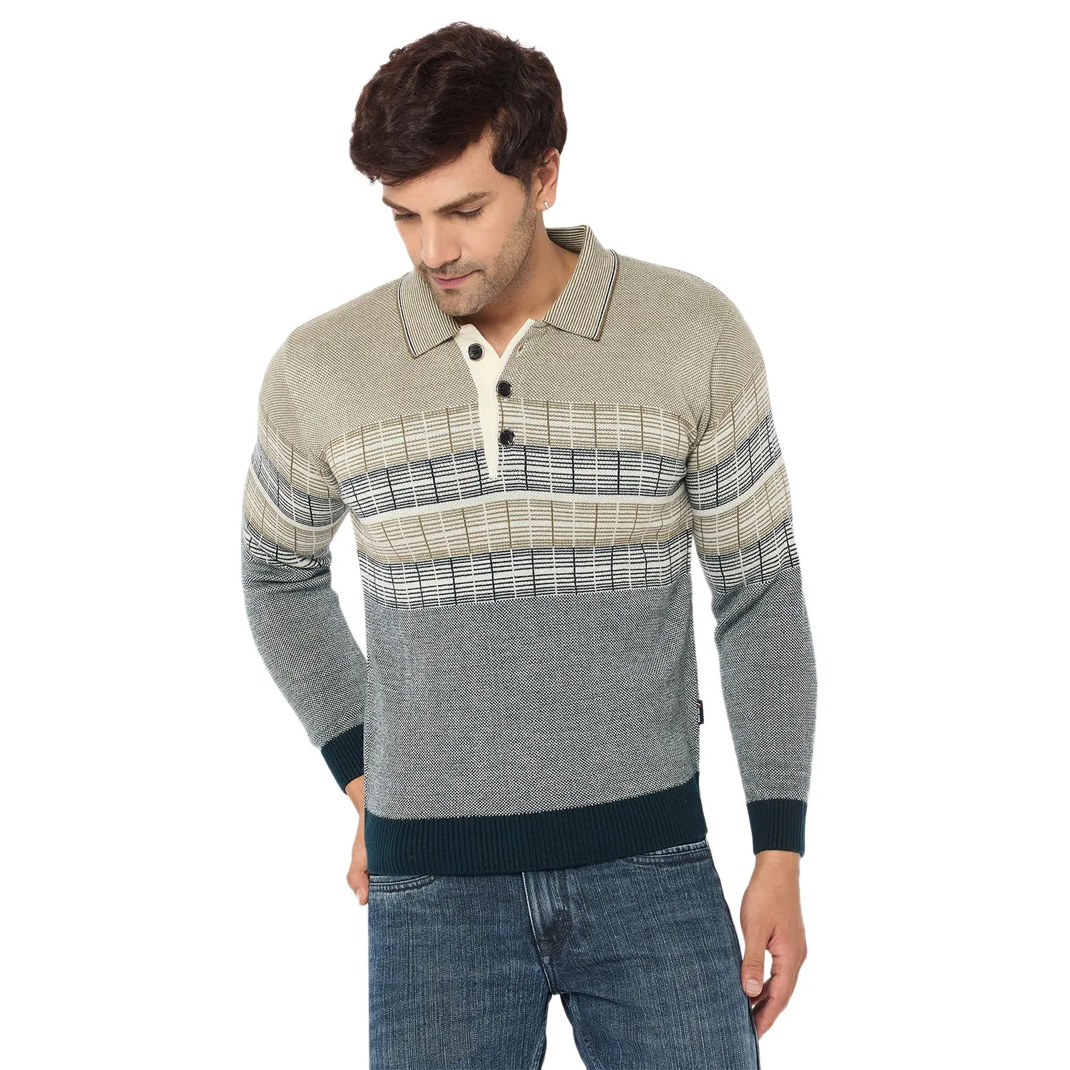 Duke Stardust Men Collared Neck Sweater (SDS2231)