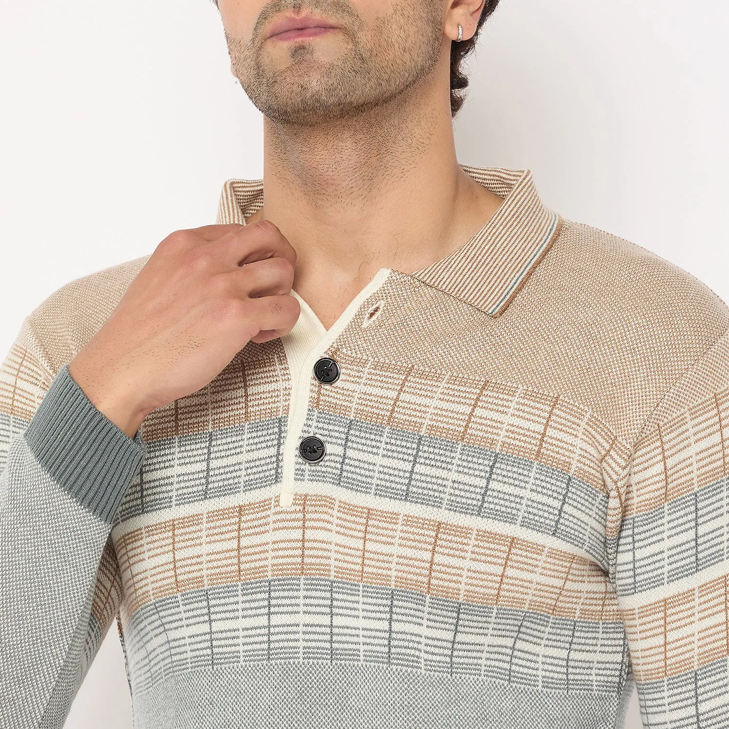 Duke Stardust Men Collared Neck Sweater (SDS2231)