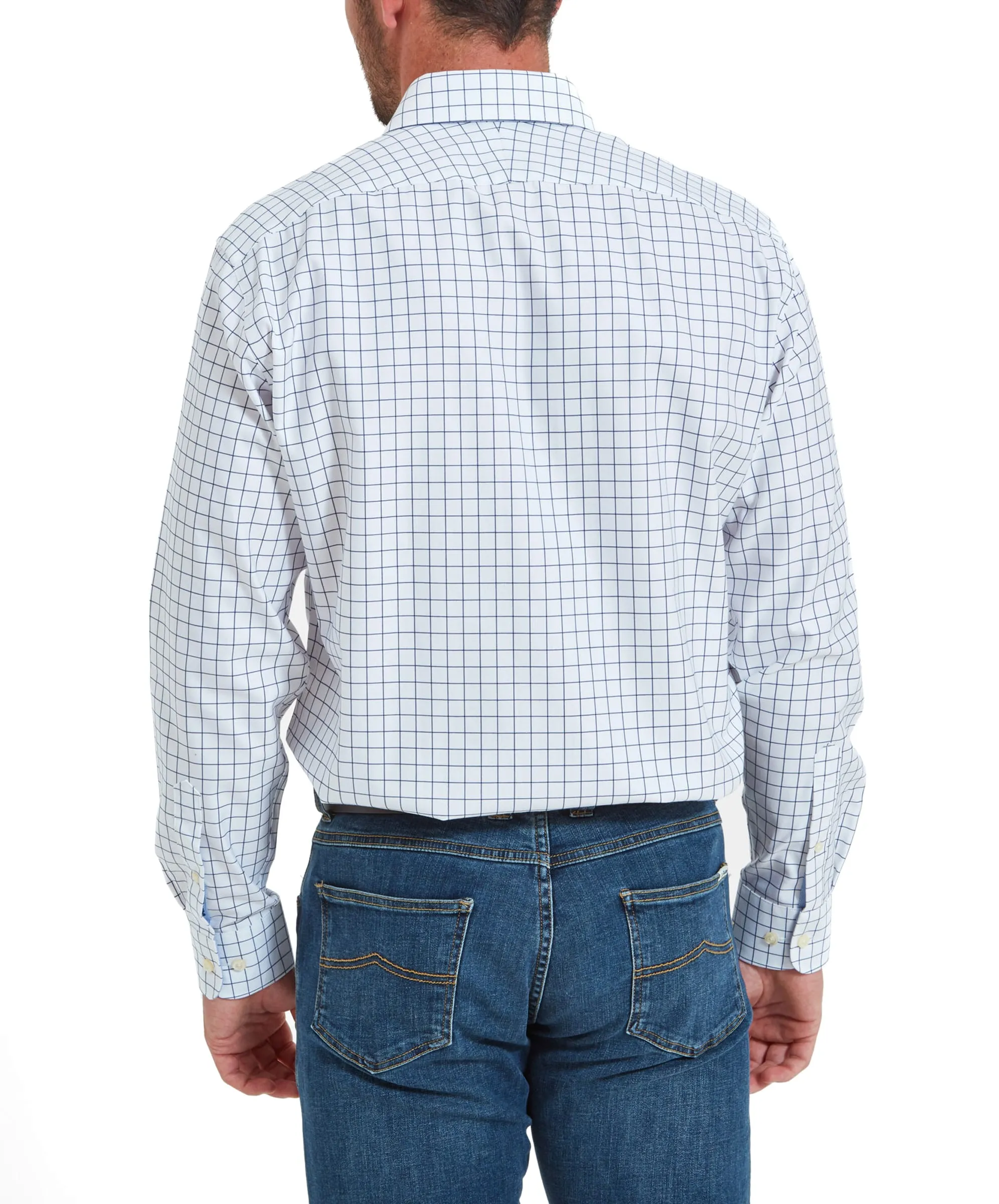 Greenwich Tailored Shirt - Navy Check