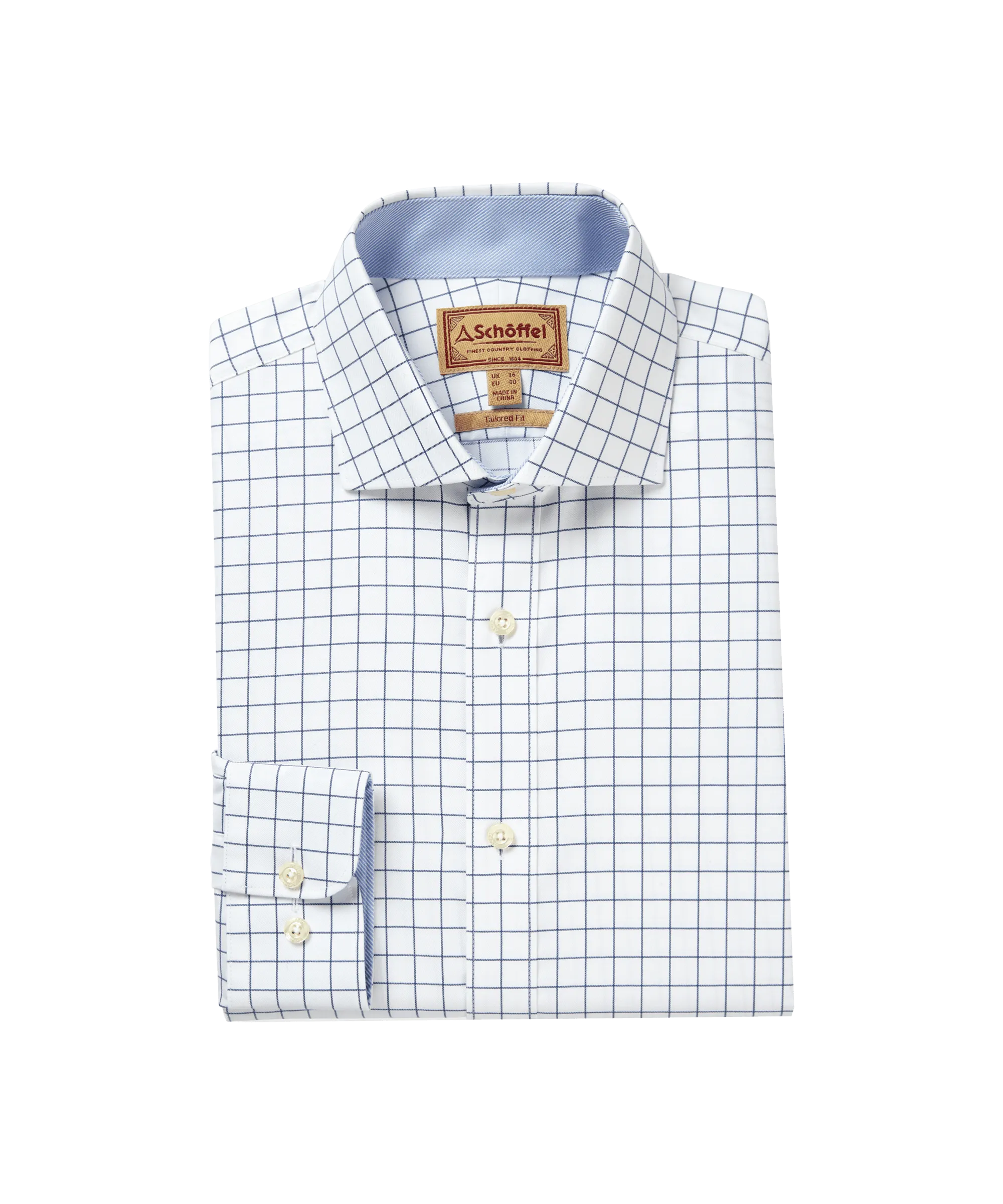 Greenwich Tailored Shirt - Navy Check