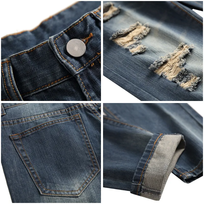 Jack Washington Ripped Denim Pants