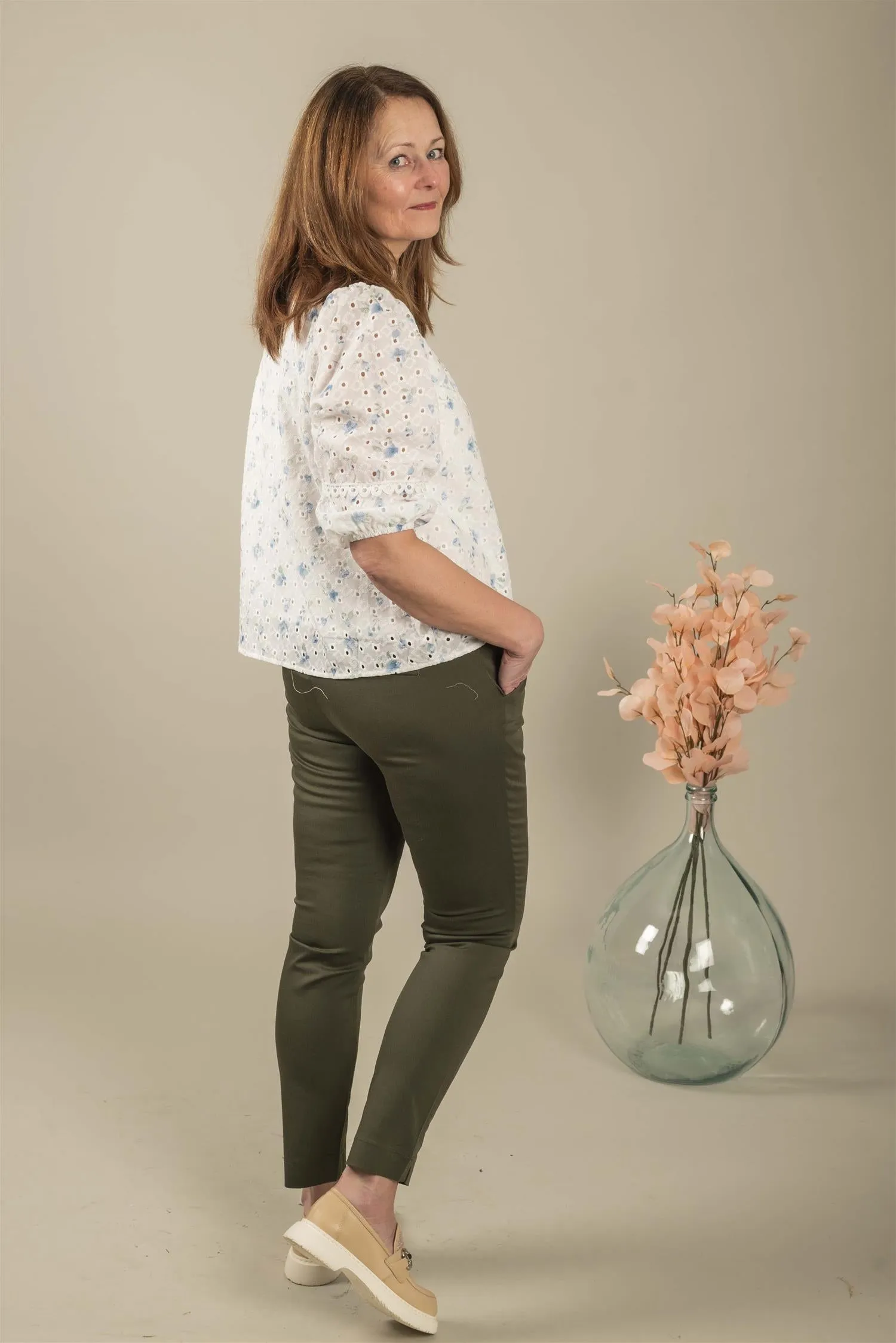 KAlea 7/8 Chino Pant - Forest Night