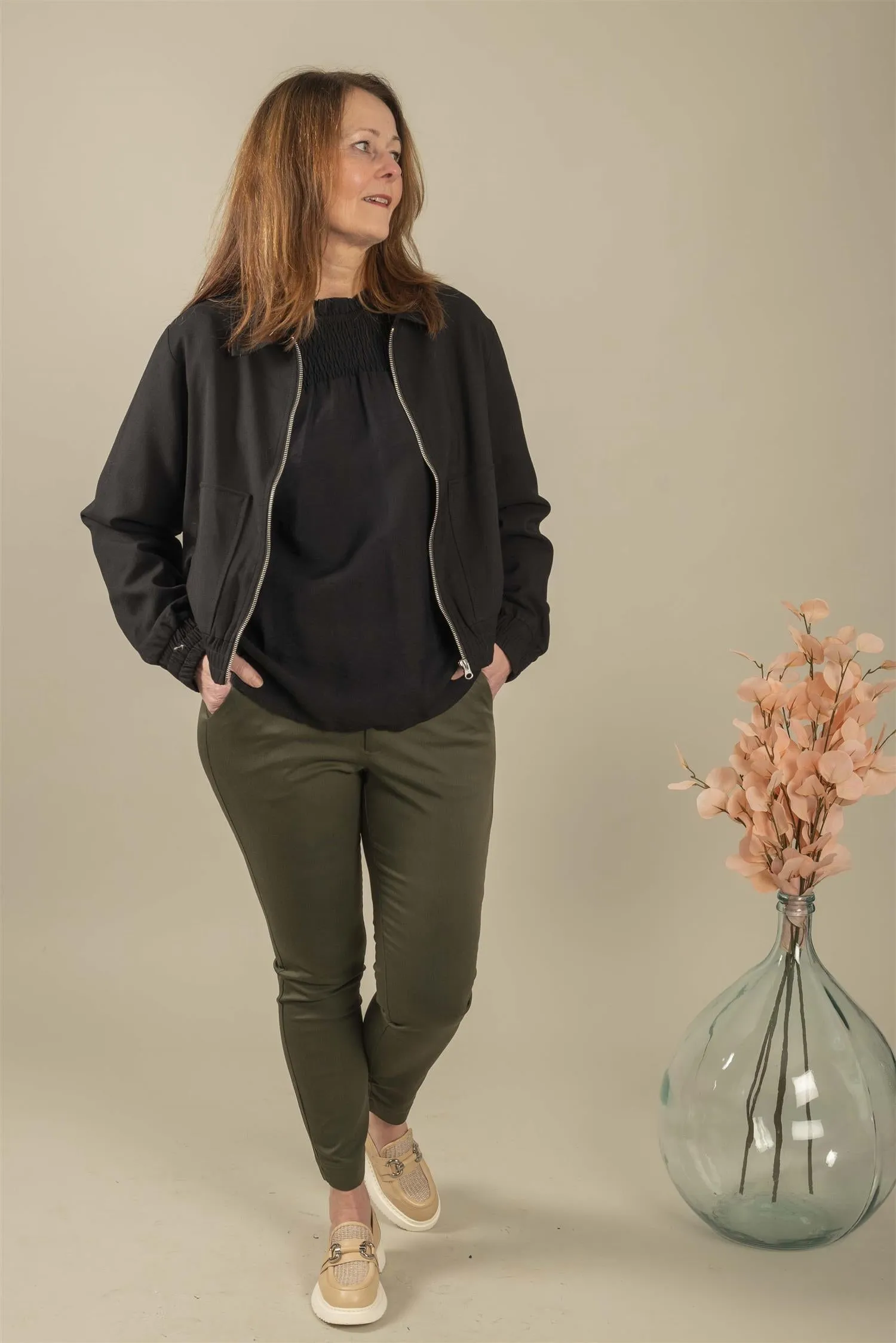 KAlea 7/8 Chino Pant - Forest Night