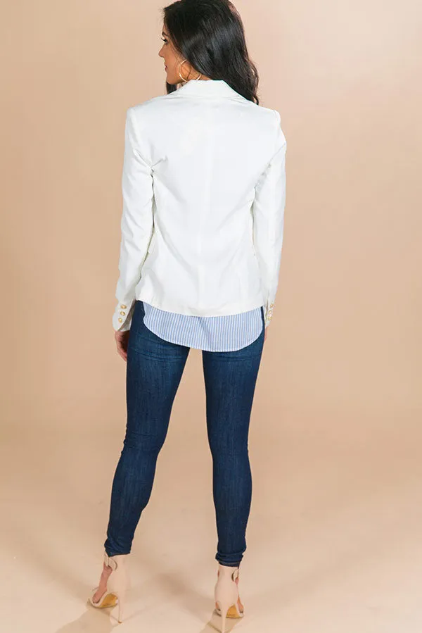 Latest Obsession Blazer In White