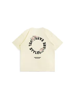 Letters Short Sleeve Loose Oversize Street T-Shirt