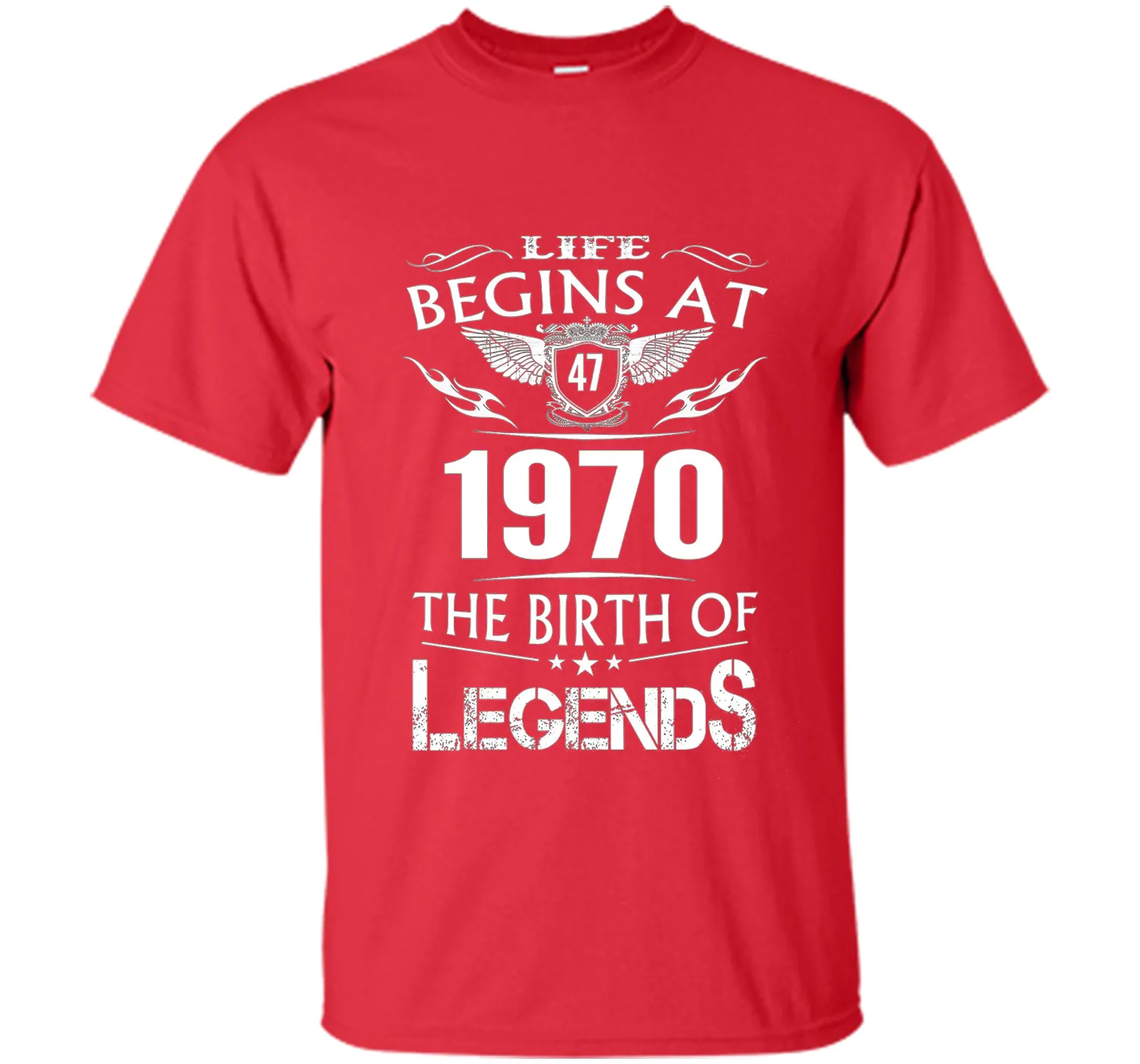 Life Begins At 47 1970 The Birth Of Legends T-Shirt cool shirt