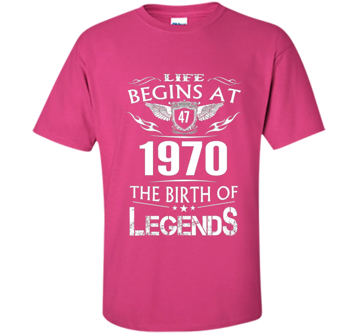 Life Begins At 47 1970 The Birth Of Legends T-Shirt cool shirt