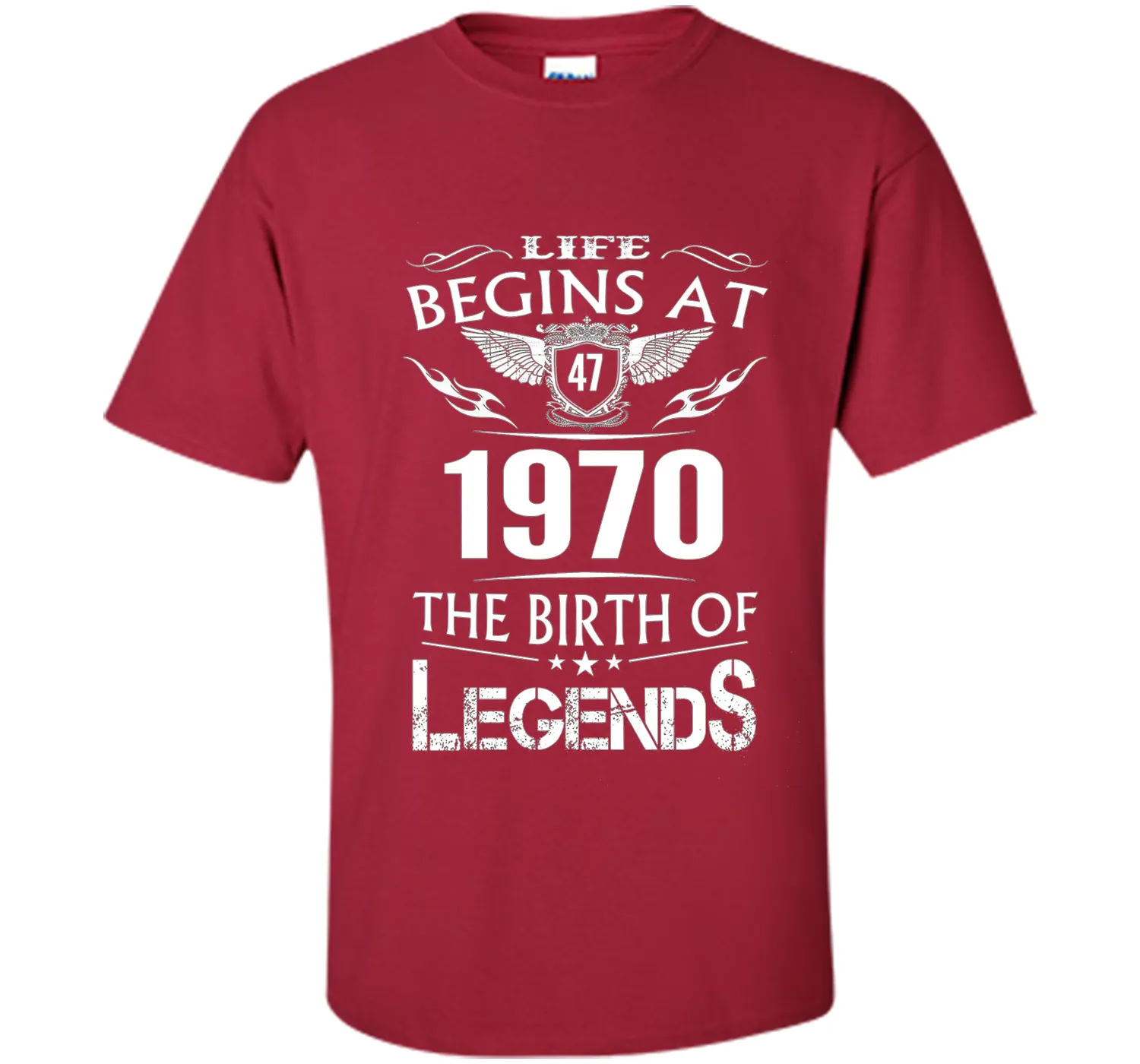 Life Begins At 47 1970 The Birth Of Legends T-Shirt cool shirt
